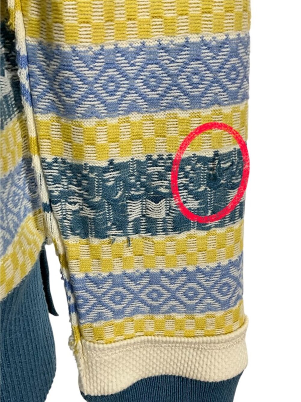 Free People We The Free To The Woods Henley Sweater S Light Combo Thermal - Picture 7 of 16